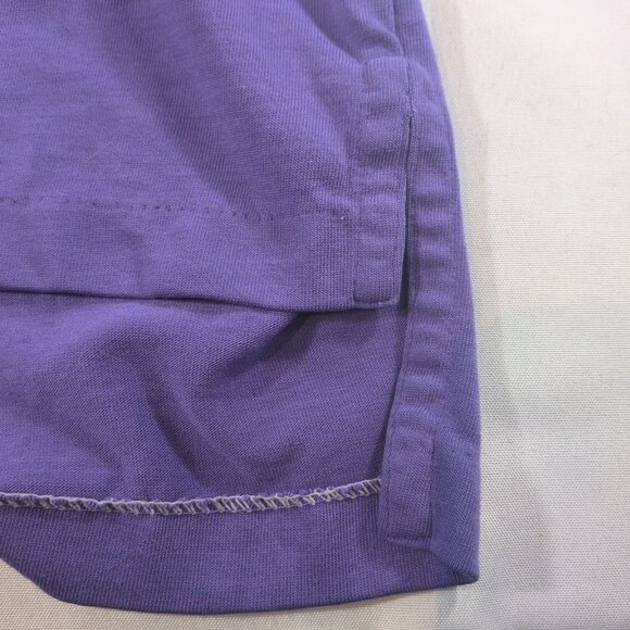 Sears Vintage 90s Green Blue Purple Striped Collared Long Sleeve Button M Medium - Picture 11 of 15